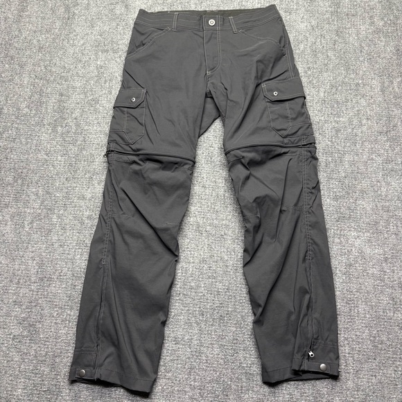 Kuhl Pants Mens 32X30 Gray Cargo Renegade Convertible Outdoor Hiking 5138 - Picture 1 of 12